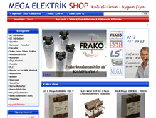 Tablet Screenshot of megaelektrikshop.net